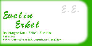 evelin erkel business card